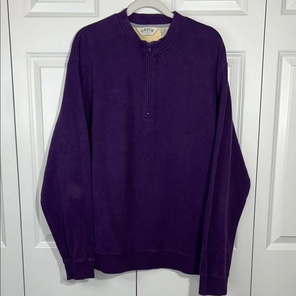 Orvis Other - Orvis Women’s Deep Purple Zip-Up Sweater